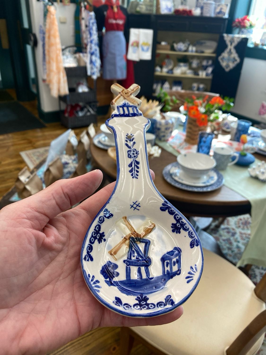 •SPOON REST• Windmill Color/blue