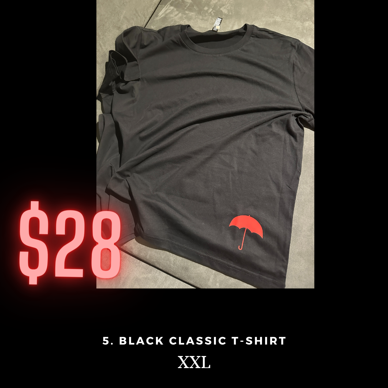 Sale Items Sale Items, Item: 5. Black Classic T-Shirt XXL