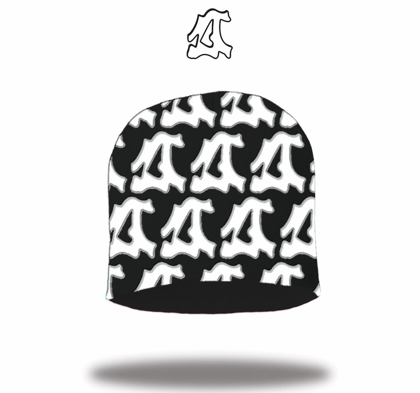 "Digital Ties" Black/White Beanie