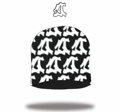 "Digital Ties" Black/White Beanie