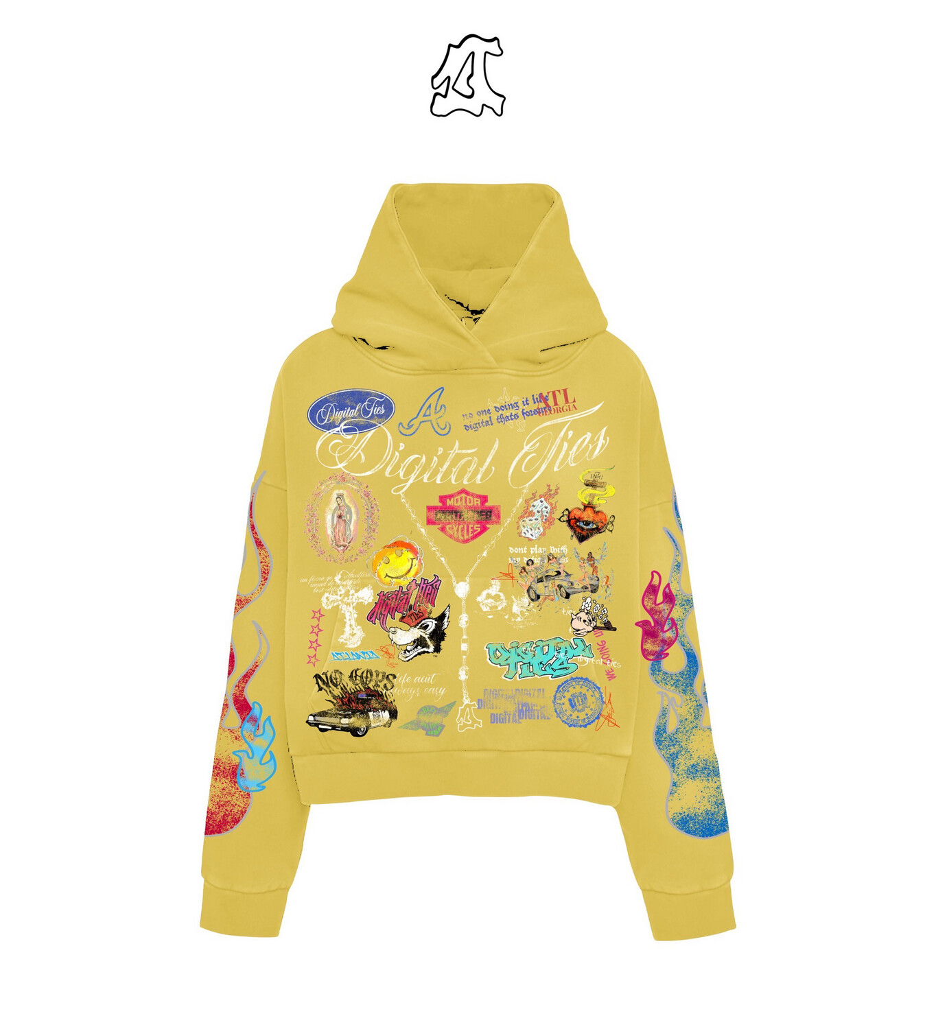 Digital Ties “Yellow Chaos” Hoodie