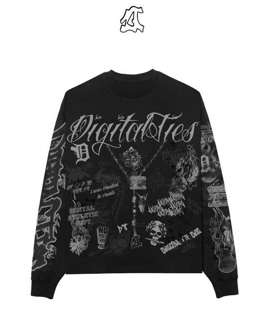 Digital Ties “Chaos 2.0” Black Longsleeve