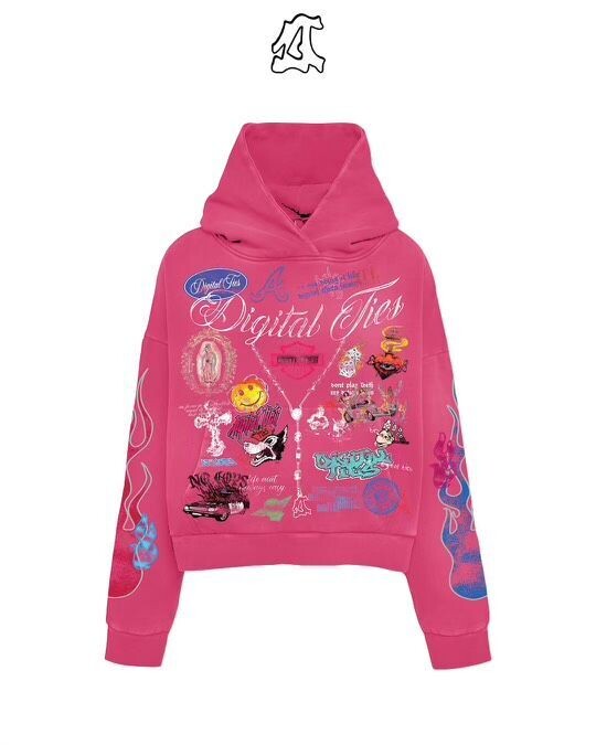 Digital Ties “Pink Chaos” Hoodie