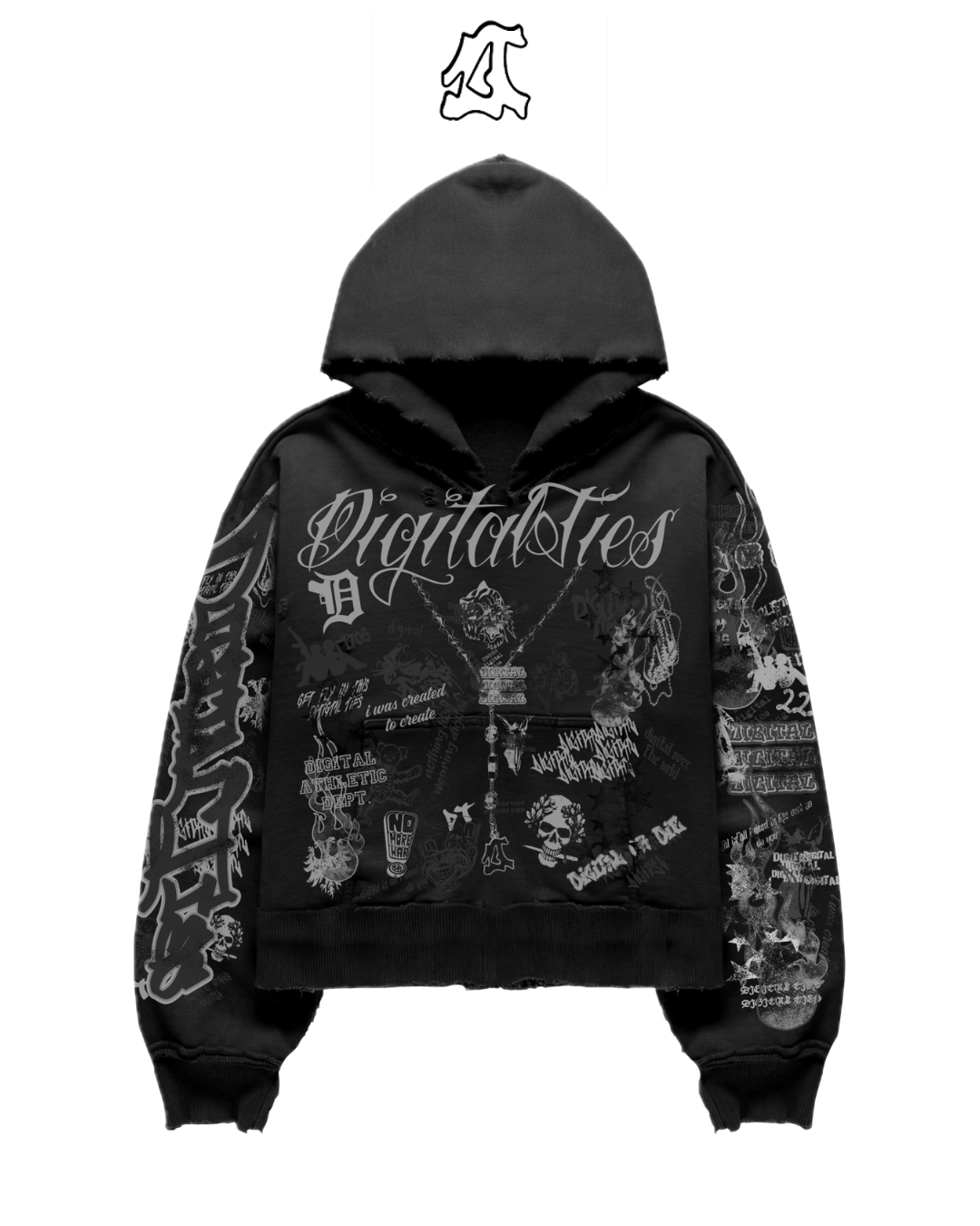 Digital "Chaos 2.0" Hoodie (Black)