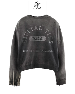 Digital Ties "XXX" Rhinestone Crewneck