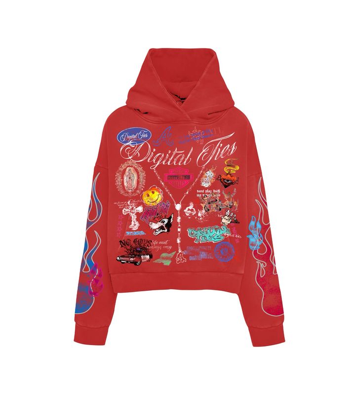 Digital Ties “Red Chaos” Hoodie