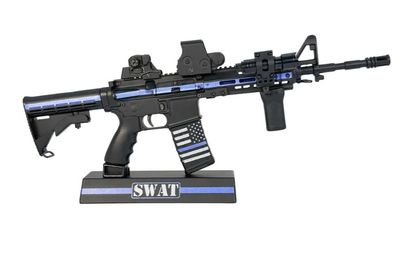 Modelo AR15 - Línea Azul Delgada/SWAT