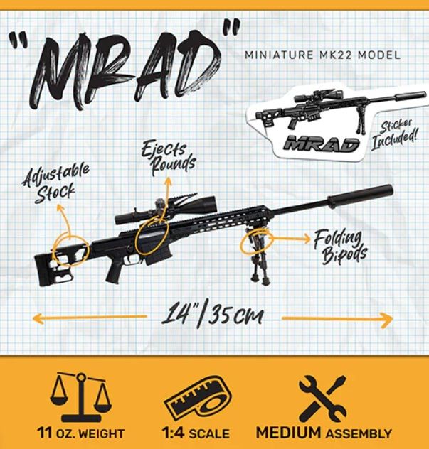 Modelo BARRETT MRAD - Negro