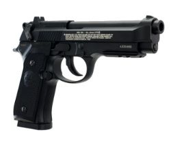 Pistola BERETTA M92 A1 Negra CO2 BB Cal. .177  310 fps Retroceso AUTO