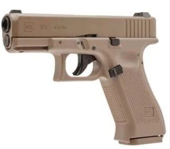 Pistola GLOCK 19X GEN5 Tan CO2 BBs Cal. .177 360fps