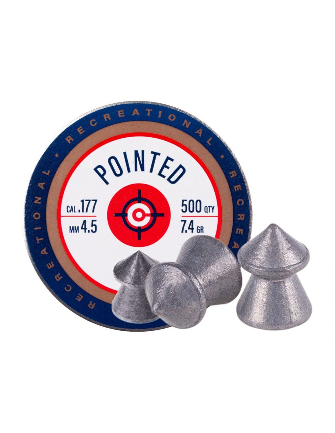 Pointed Pellets, 7.4 GR 500 pcs