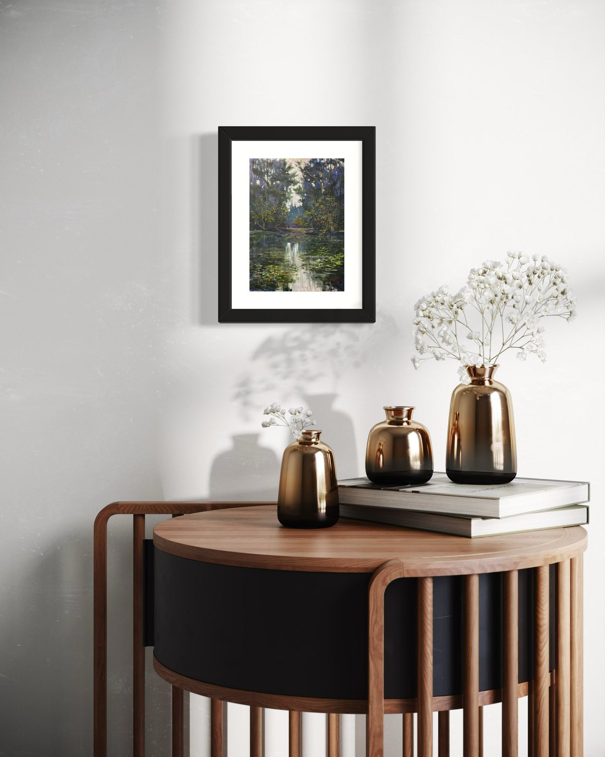 "QUIET COVE" 5x7 Signed and Framed Open Edition Print with Free shipping