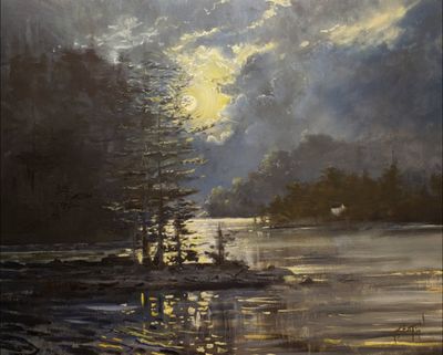 "MOONLIT LAKE" 8x10 Signed Print
