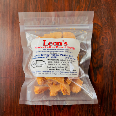 Leon's Peanut Brittle (4 oz) Bag