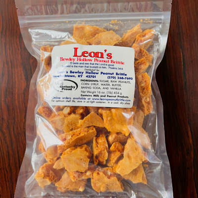 Leon's Peanut Brittle (16 oz) Bag