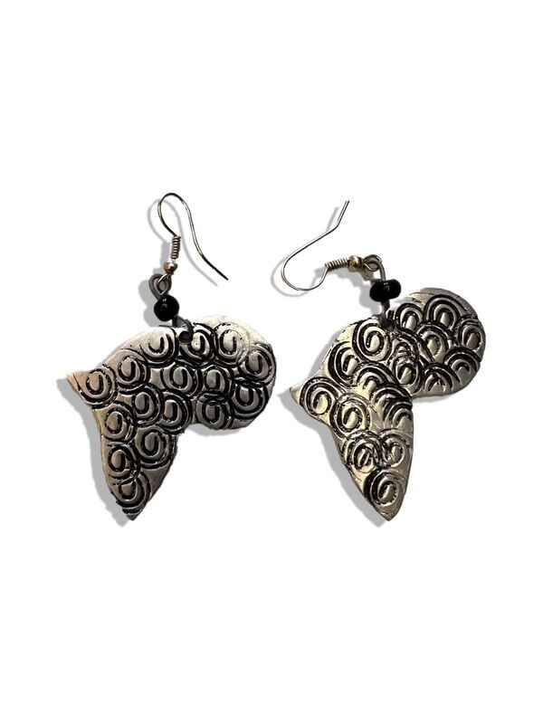 Map of Africa - Aluminum Earring