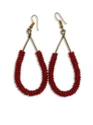 Beaded Teardrop Earrings