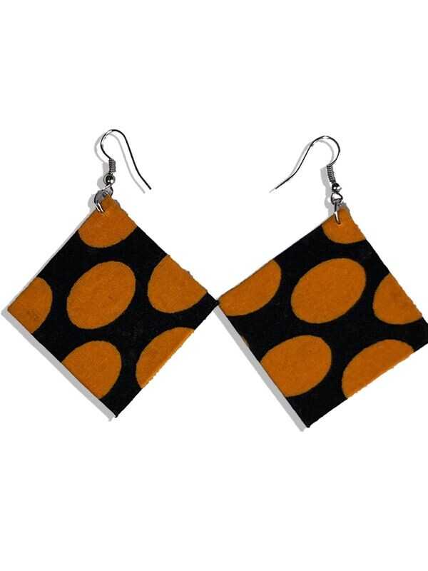 Ankara Pyramid Earrings