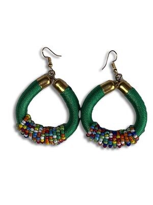 Beautiful Beaded Teardrop Earrings, Maridadi Collection