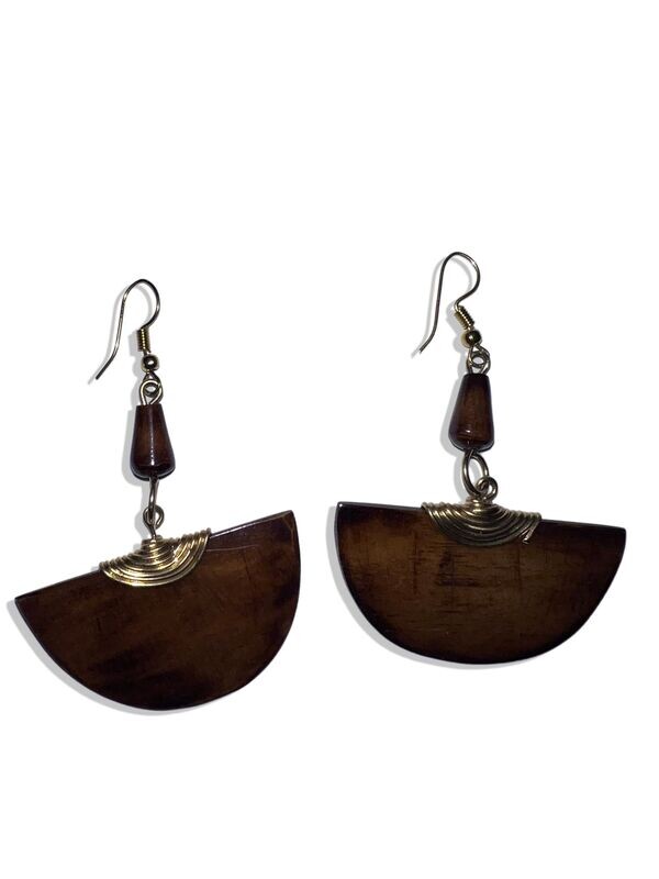 African Diya Inspired Earrings