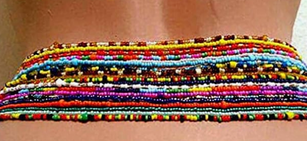Crystal Waist Beads, Seed Bead Waist Beads