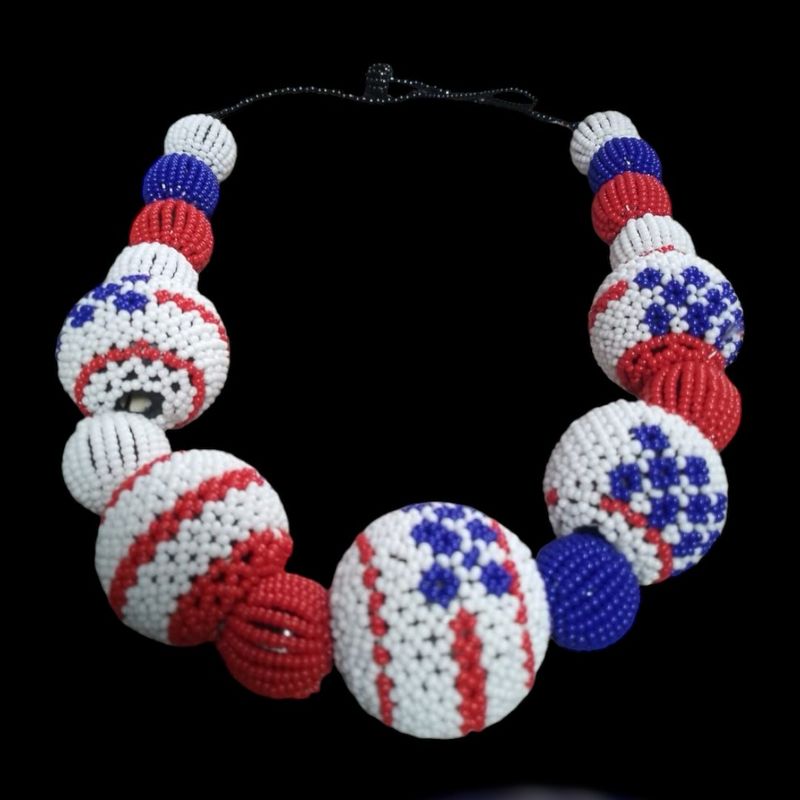 Katachi Graduated Beaded Necklace – Customizable Elegance