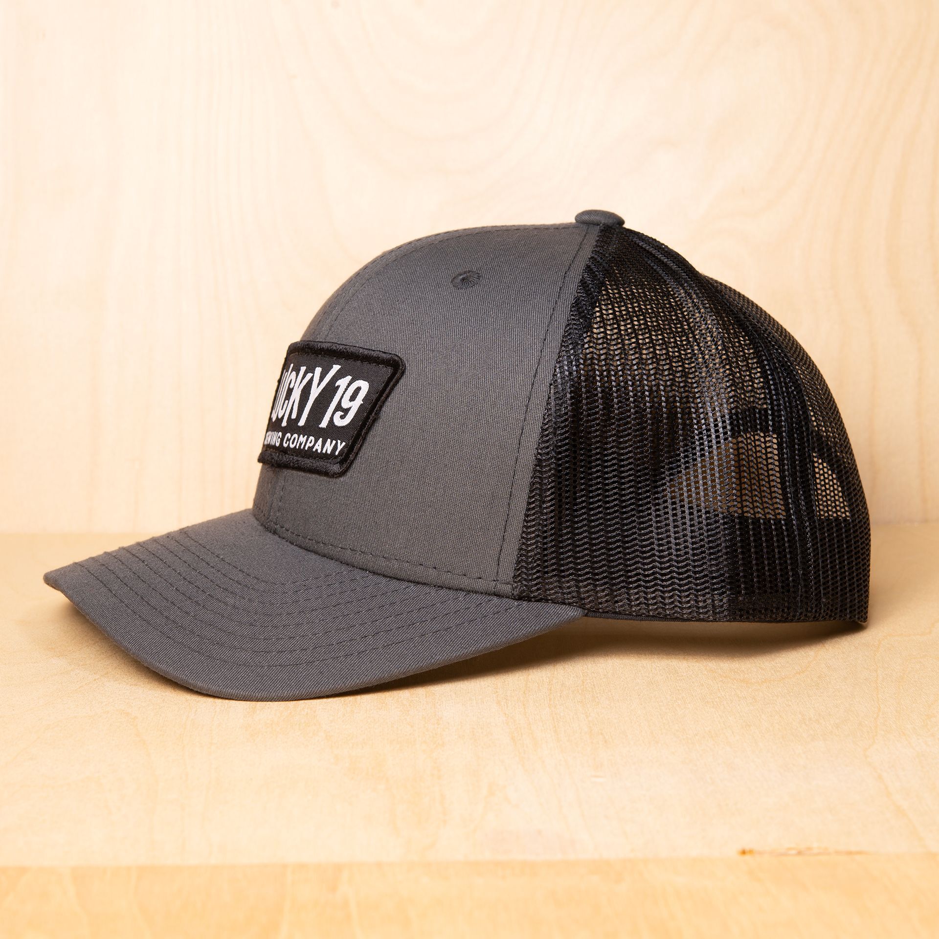 Gray & Black Trucker Cap