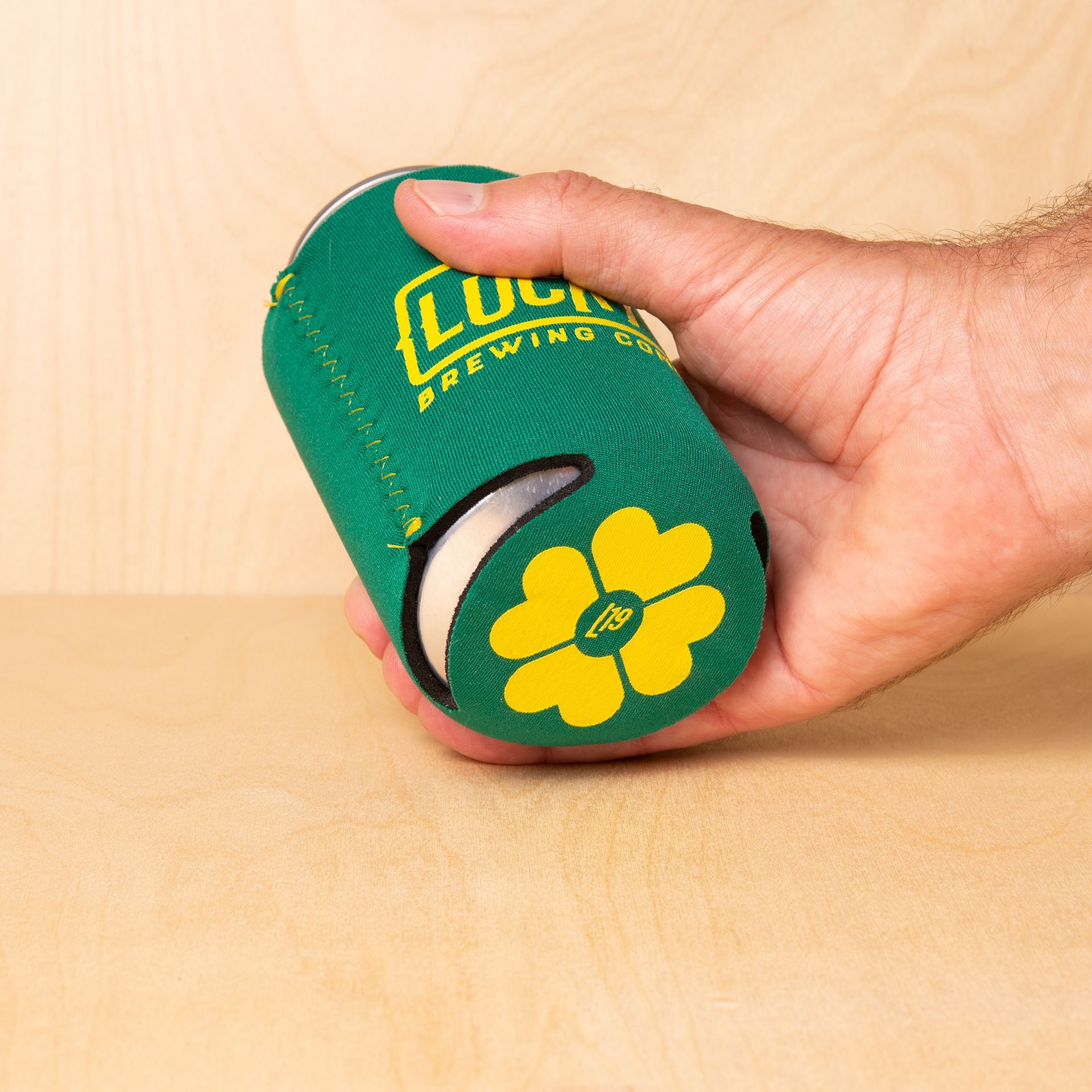 Green Lucky Koozie