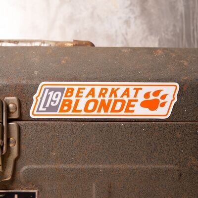 Bearkat Blonde Sticker