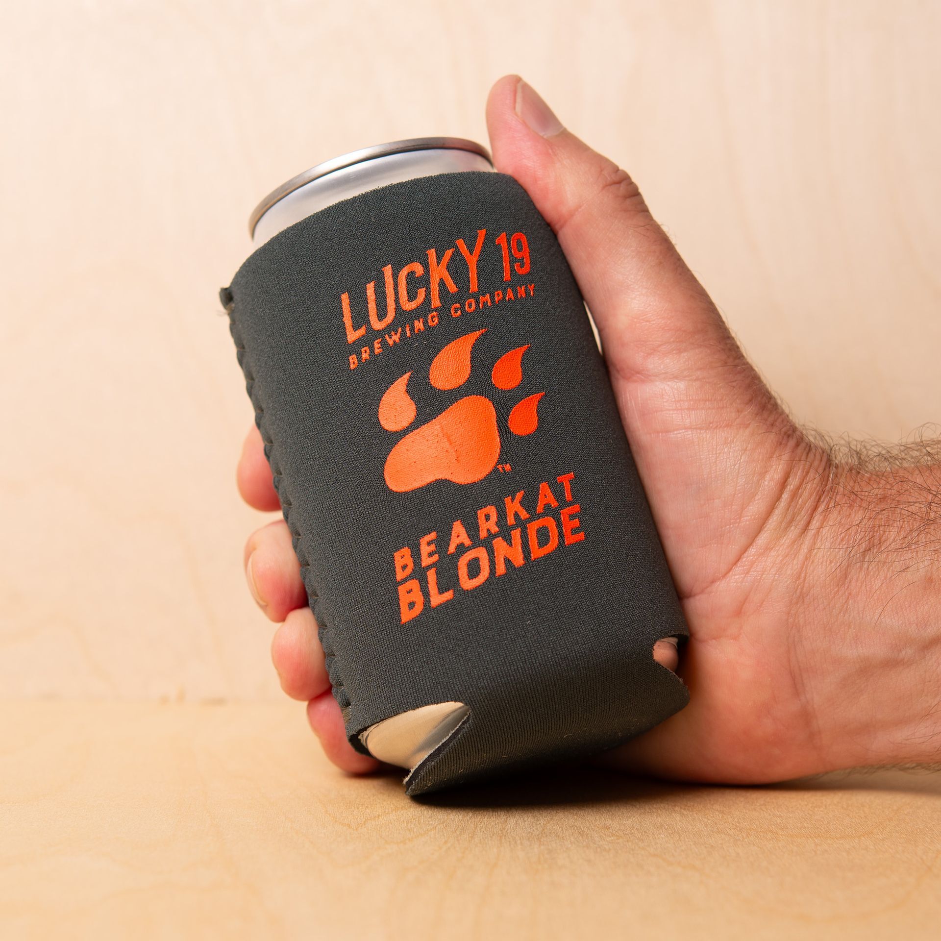 Bearkat Blonde Koozie