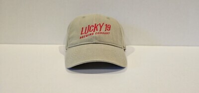 Sage and Red baseball hat