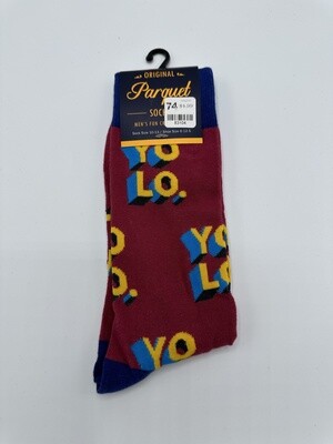 YOU ONLY LIVE ONCE - sock size 10-13