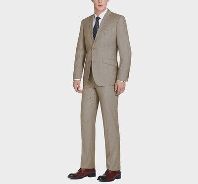 Renoir 202-3 Light Brown 2 Pc Slim Suit
