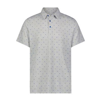 BLUE BURST PRINT PERFORMANCE POLO