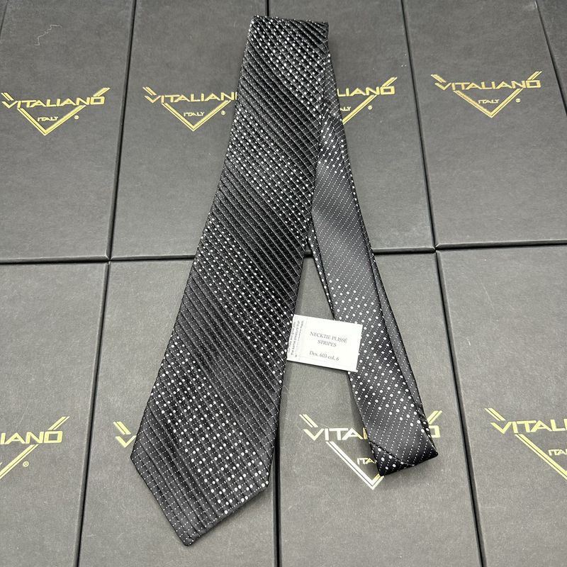 Vitaliano 16030 Pleated Necktie Plisse Stripes Des 603 col 6