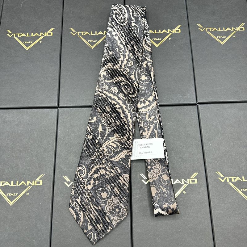 Vitaliano 16035 Pleated Necktie Plisse Rainbow Des 502 col 6