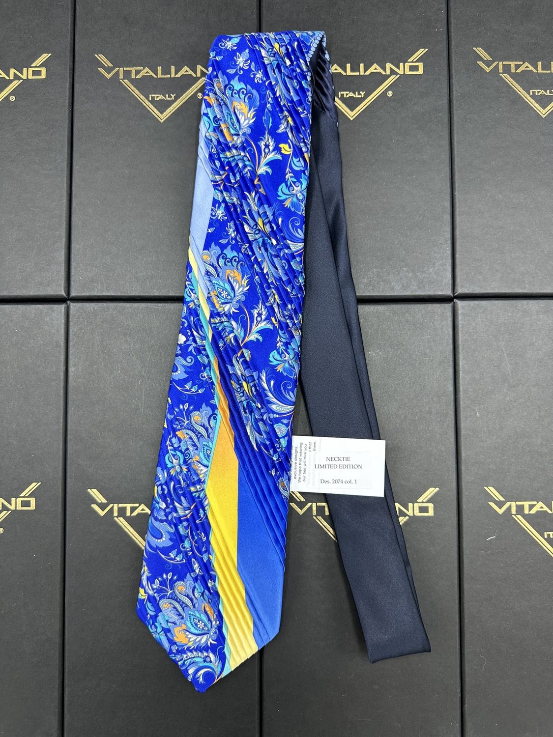 Vitaliano 16058 Limited Edition Pleated Des 2074 col 1