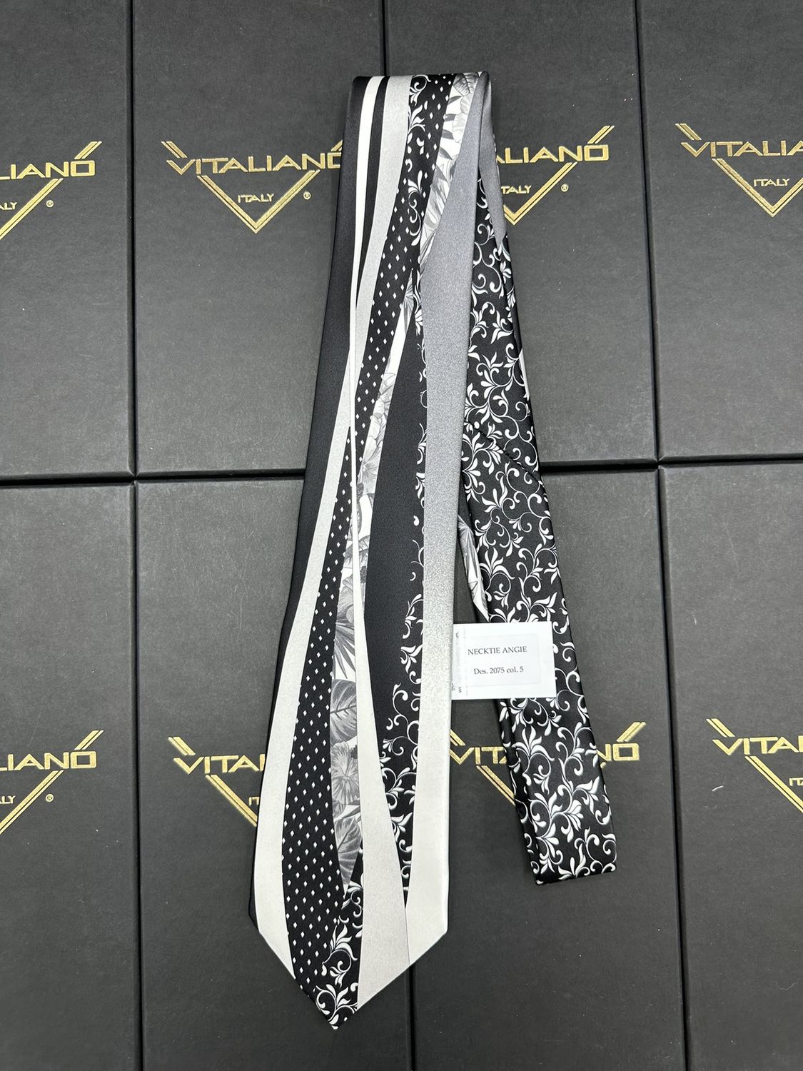 Vitaliano 16066 Signature Angie Necktie Des 2075 col 5