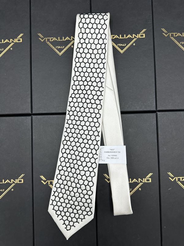Vitaliano 16079 Net Embroidered Necktie Art VIT003 Des 1000 col 6