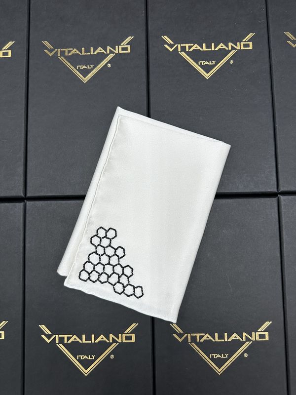 Vitaliano 16085 Handkerchiefs matching Net Embroidered Necktie Art VIT003 Des 1000 col 6