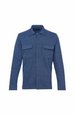 Melange Indigo Dobby Shirt Jacket