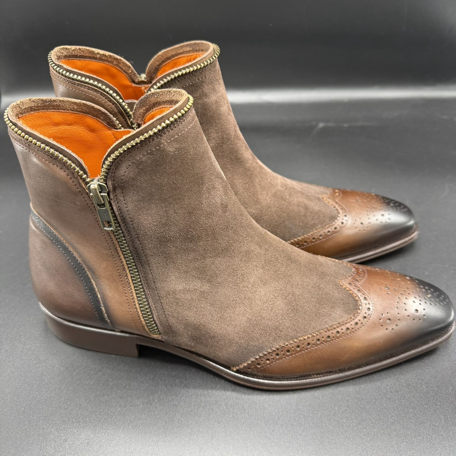 Mezlan - CAMILLERI - Zip Boot - Brown