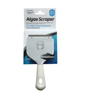 Seachem - 3 in 1 Algae Scraper for Glass and Acrylic Aquariums 6 inch