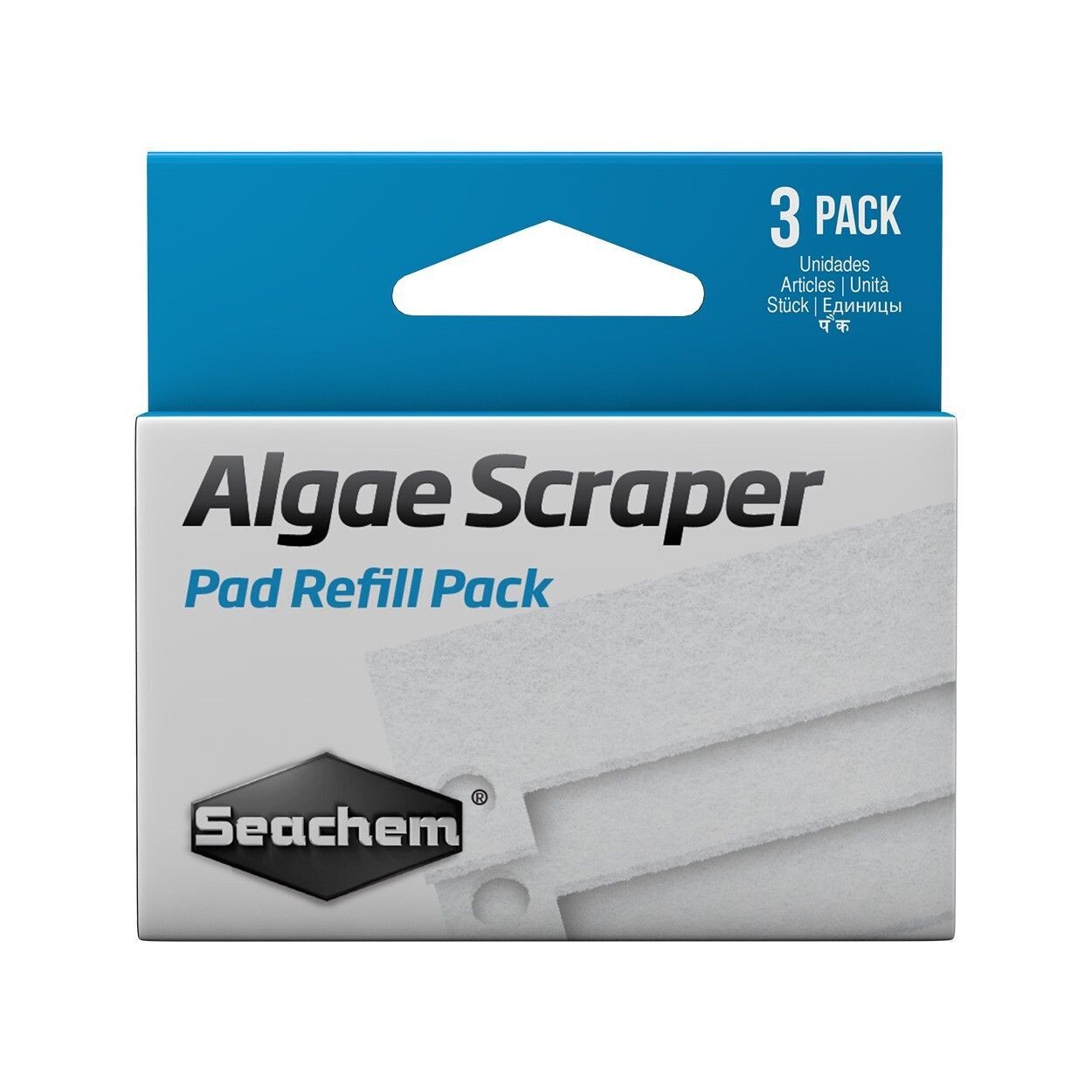 Seachem - Algae Scraper Replacement Scrubbers 3 pack