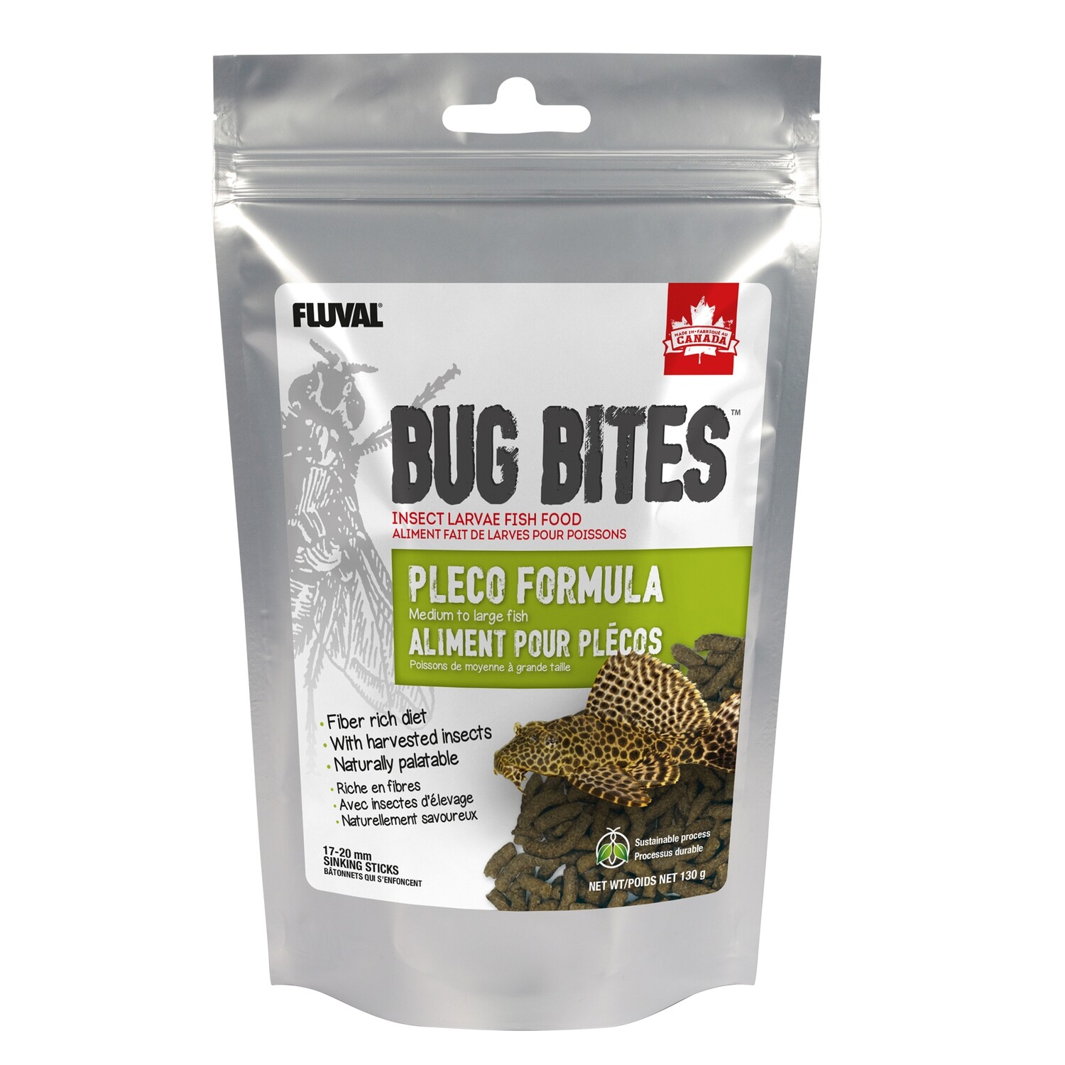 Nutrafin - Bug Bites Bottom Feeder Pleco 130g