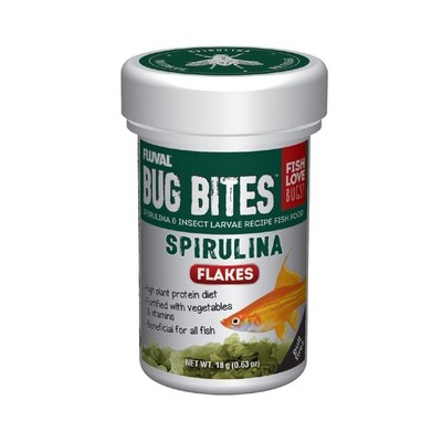 Fluval - Bug Bites Spirulina Flakes