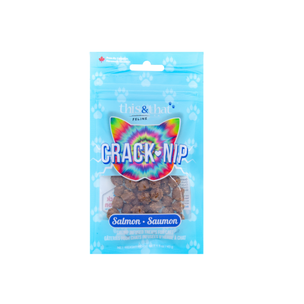 This&amp;That Snack Station Cat Treats Crack-Nip Fish 43g