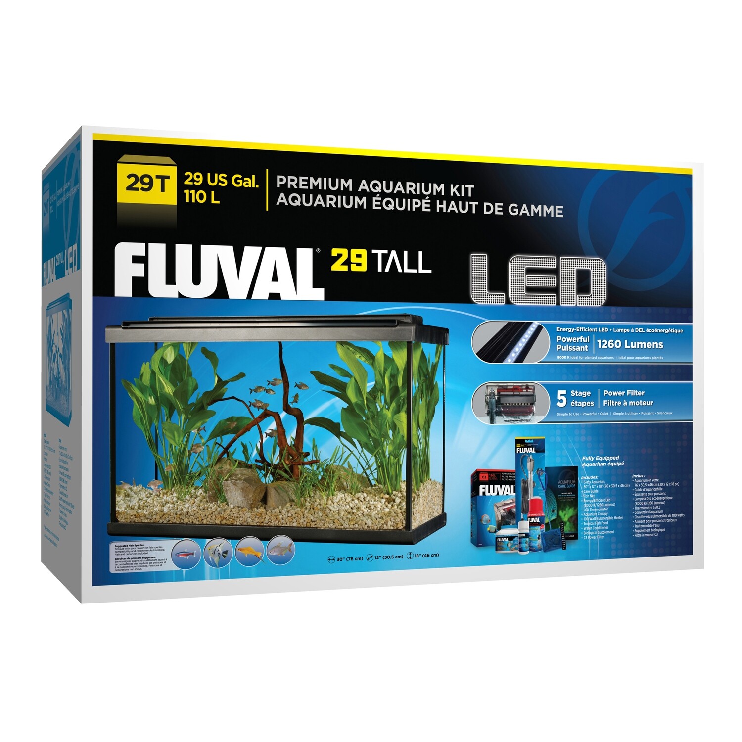 Fluval 29 High LED Aquarium Kit