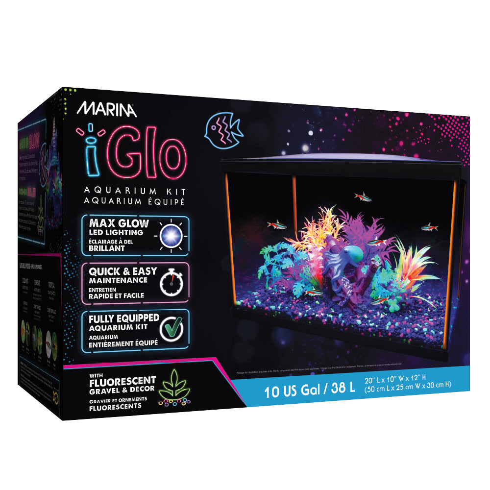 Marina - iGlo 10G Aquarium Kit, 10 gal.