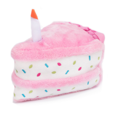 DSC - ZippyPaws NomNomz Birthday Cake Squeaker Toy